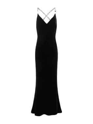 Saint Crystal Strap Gown