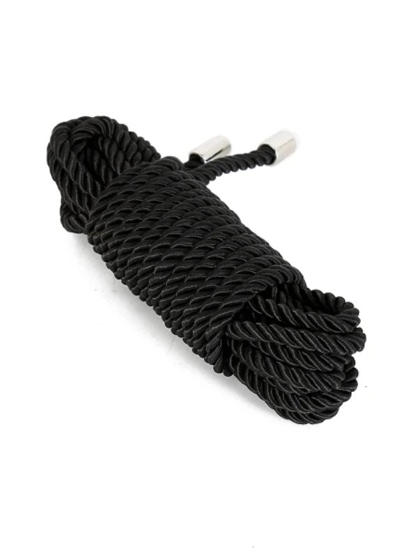 Satin 5 Metre Bondage Rope Black