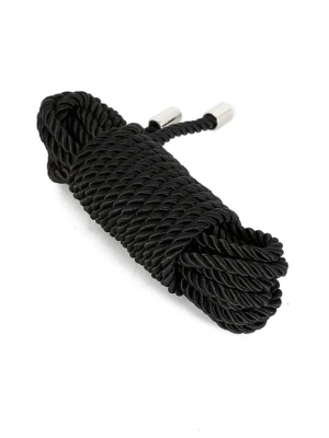 Satin 5 Metre Bondage Rope Black