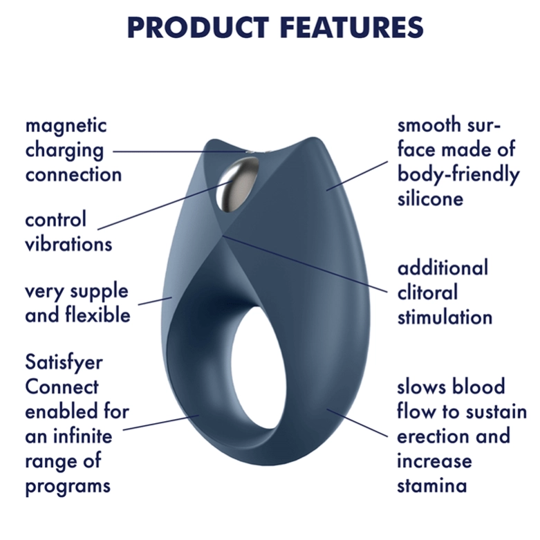 Satisfyer Partner Box 2 | Bluetooth App Controlled Double Joy Couples Vibrator & Royal One Cock Ring