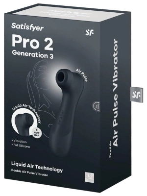 Satisfyer Pro 2 Gen 3 Air Pulse Vibrator Black