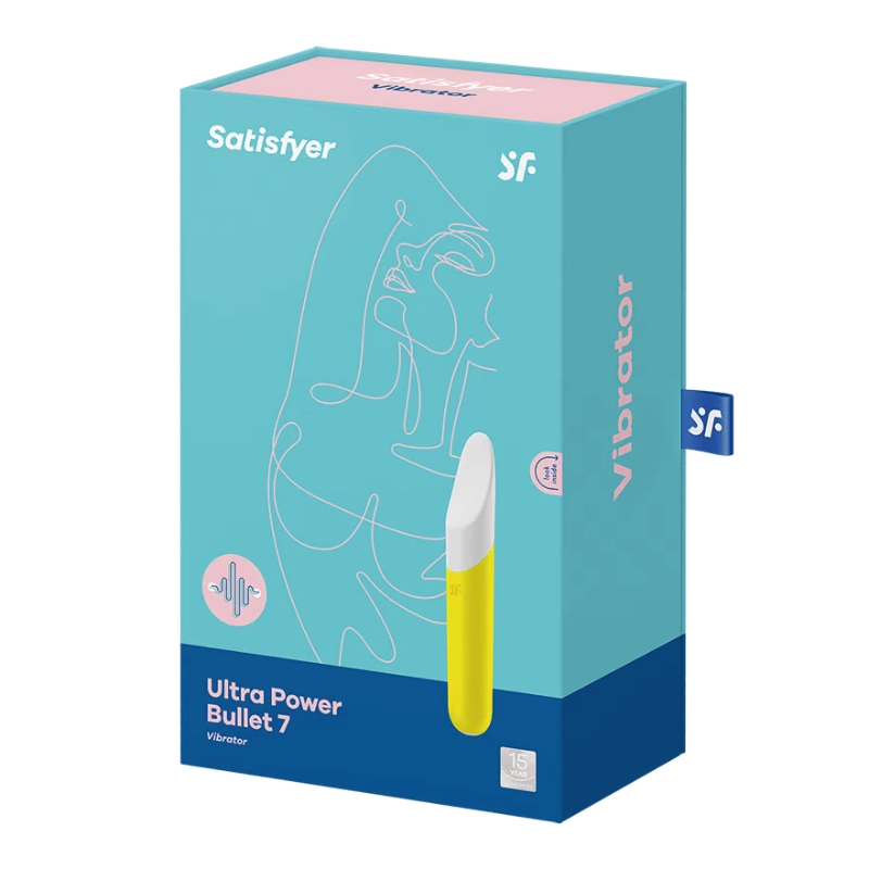 Satisfyer Ultra Power Bullet 7 Powerful Vibrator Stimulation Stimulator - Yellow