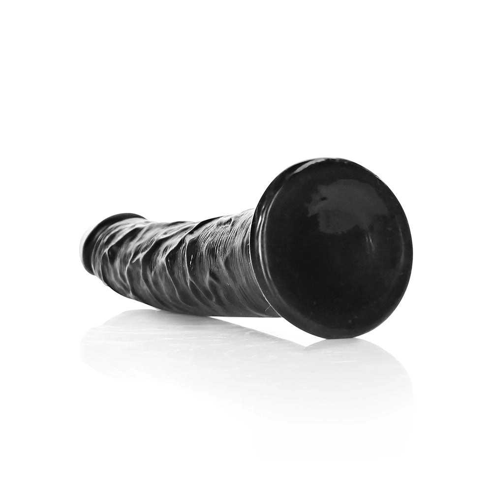 Shots Real Rock Realistic Slim Dildo 6 Inch - Black