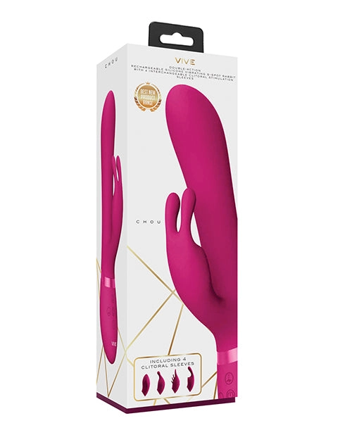 Shots Vive Chou G-spot Rabbit W/interchangeable Clitoral Attachments