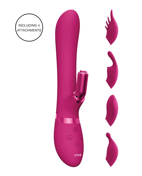 Shots Vive Chou G-spot Rabbit W/interchangeable Clitoral Attachments