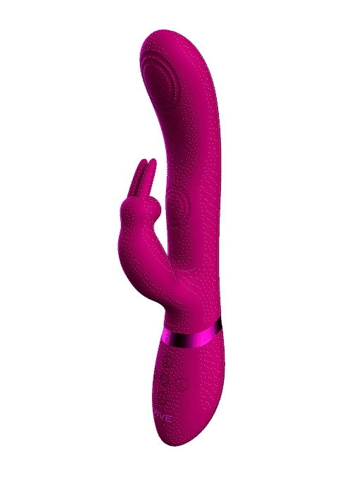 Shots Vive May Dual Pulse Wave & Vibrating C spot & G-Spot Rabbit - Pink
