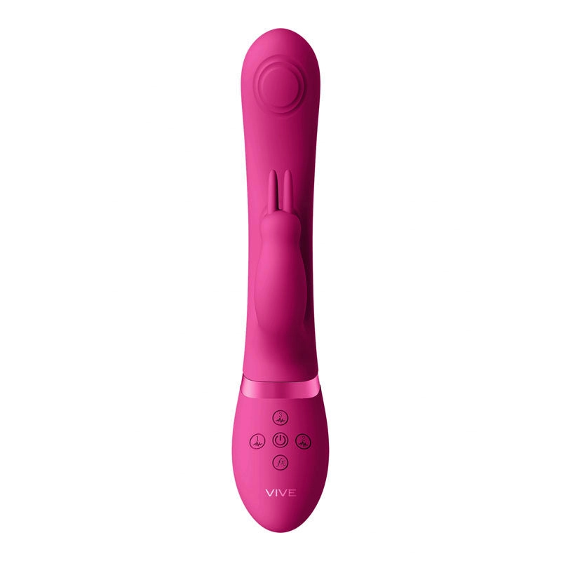 Shots Vive May Dual Pulse Wave & Vibrating C spot & G-Spot Rabbit - Pink