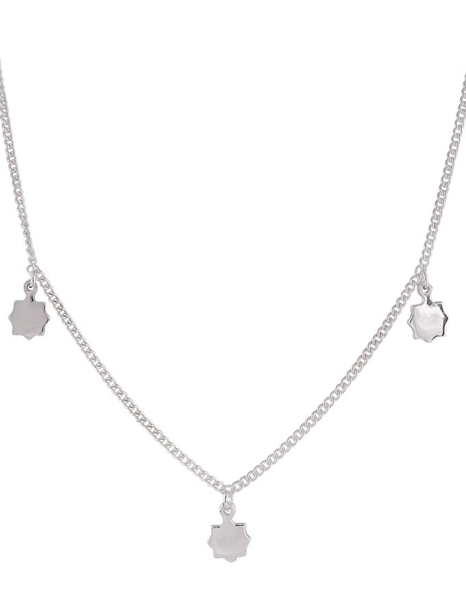 Silver Sunshine Charm Necklace