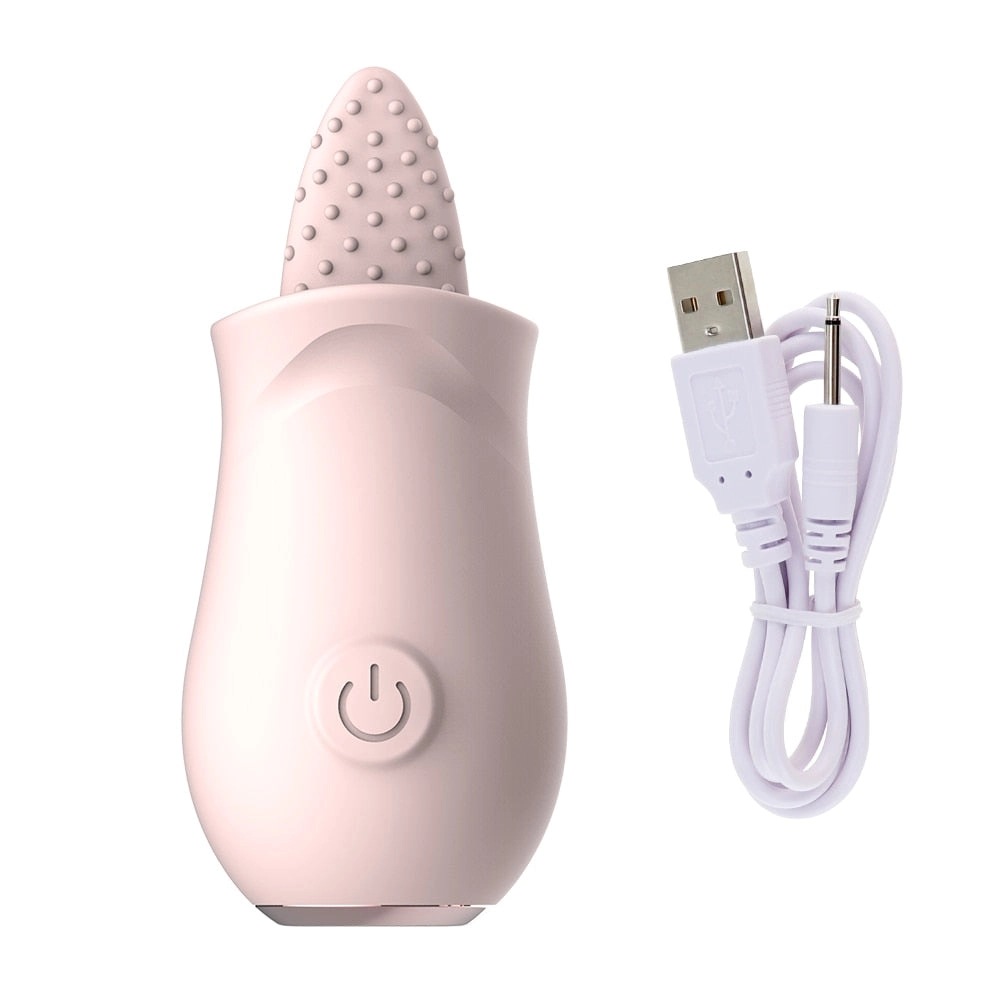 Soft Tongue Licking Vibrator G spot Clitoral Stimulator Mini Clit Rechargeable Nipple Female Masturbator Sex Toys for Women