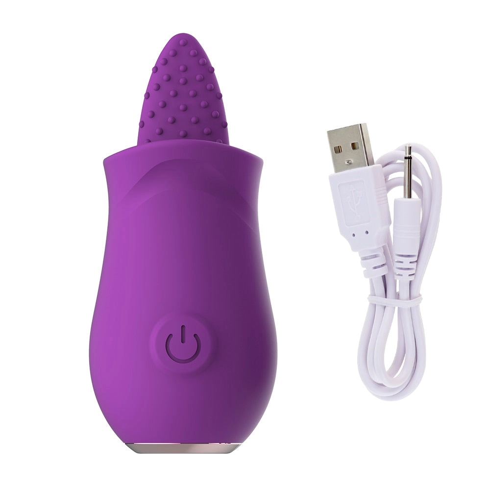 Soft Tongue Licking Vibrator G spot Clitoral Stimulator Mini Clit Rechargeable Nipple Female Masturbator Sex Toys for Women