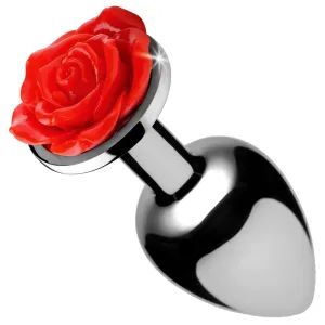 Sparkling Red Rose Anal Plug for Playful Adventures