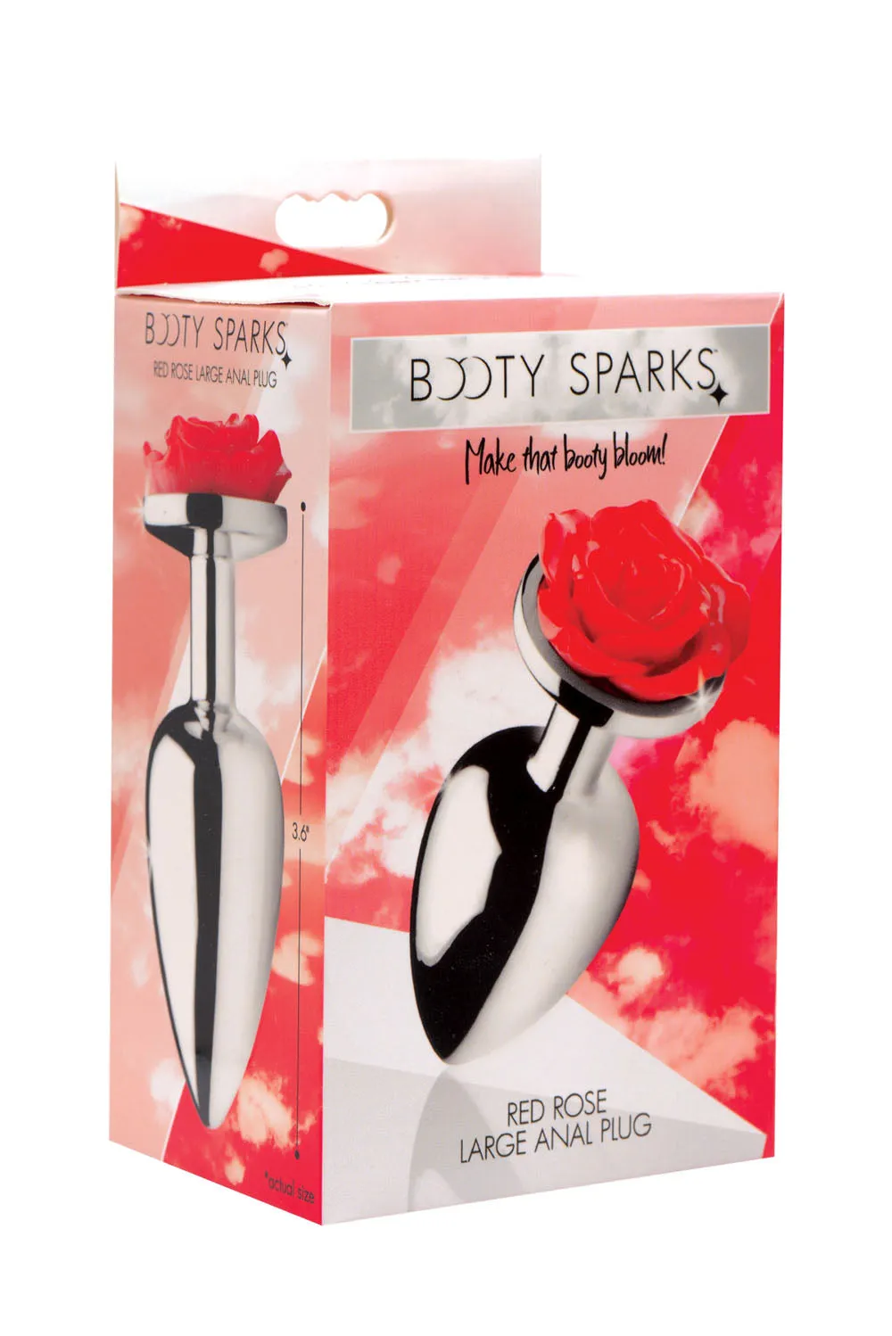 Sparkling Red Rose Anal Plug for Playful Adventures