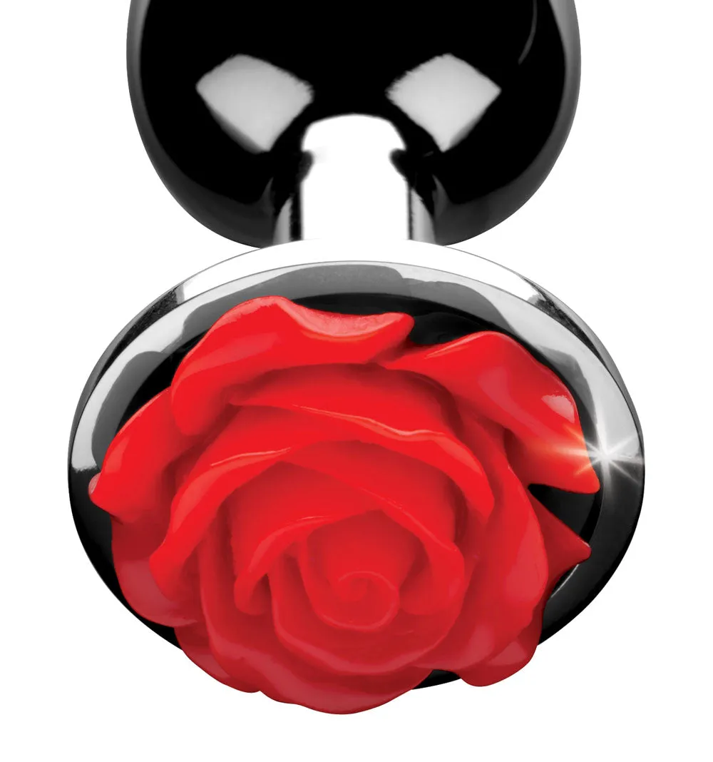 Sparkling Red Rose Anal Plug for Playful Adventures