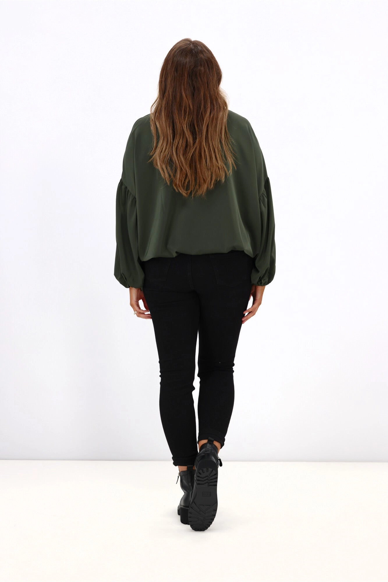 Stella   Gemma Theo Blouse Khaki Green