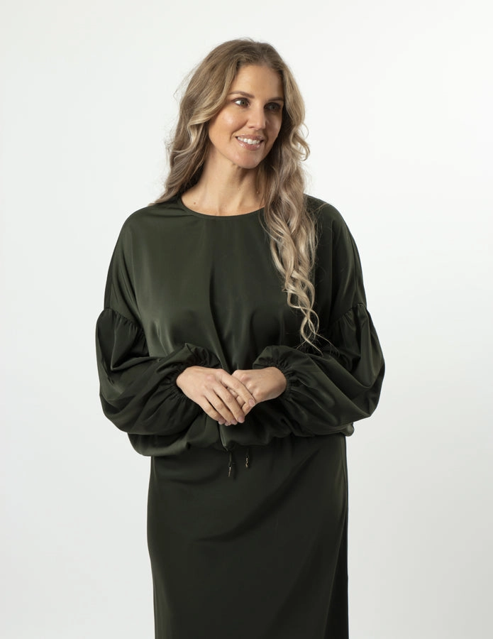 Stella   Gemma Theo Blouse Khaki Green