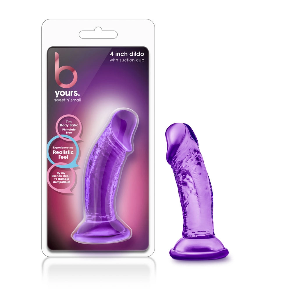 Sweet n' Small 4.5 Inch Dildo with Suction Cup for Gentle Fun