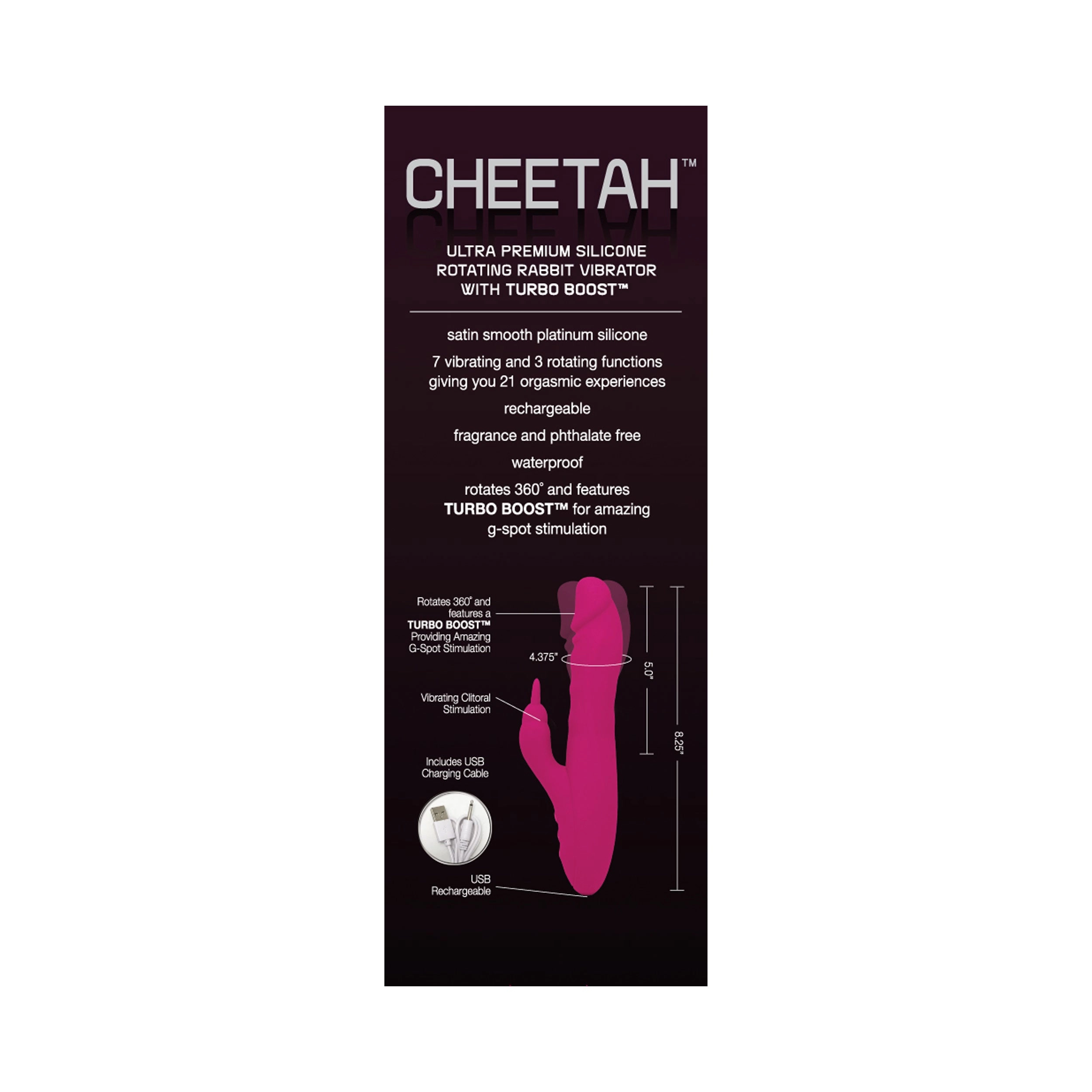 The Cheetah Super Rabbit - Pink