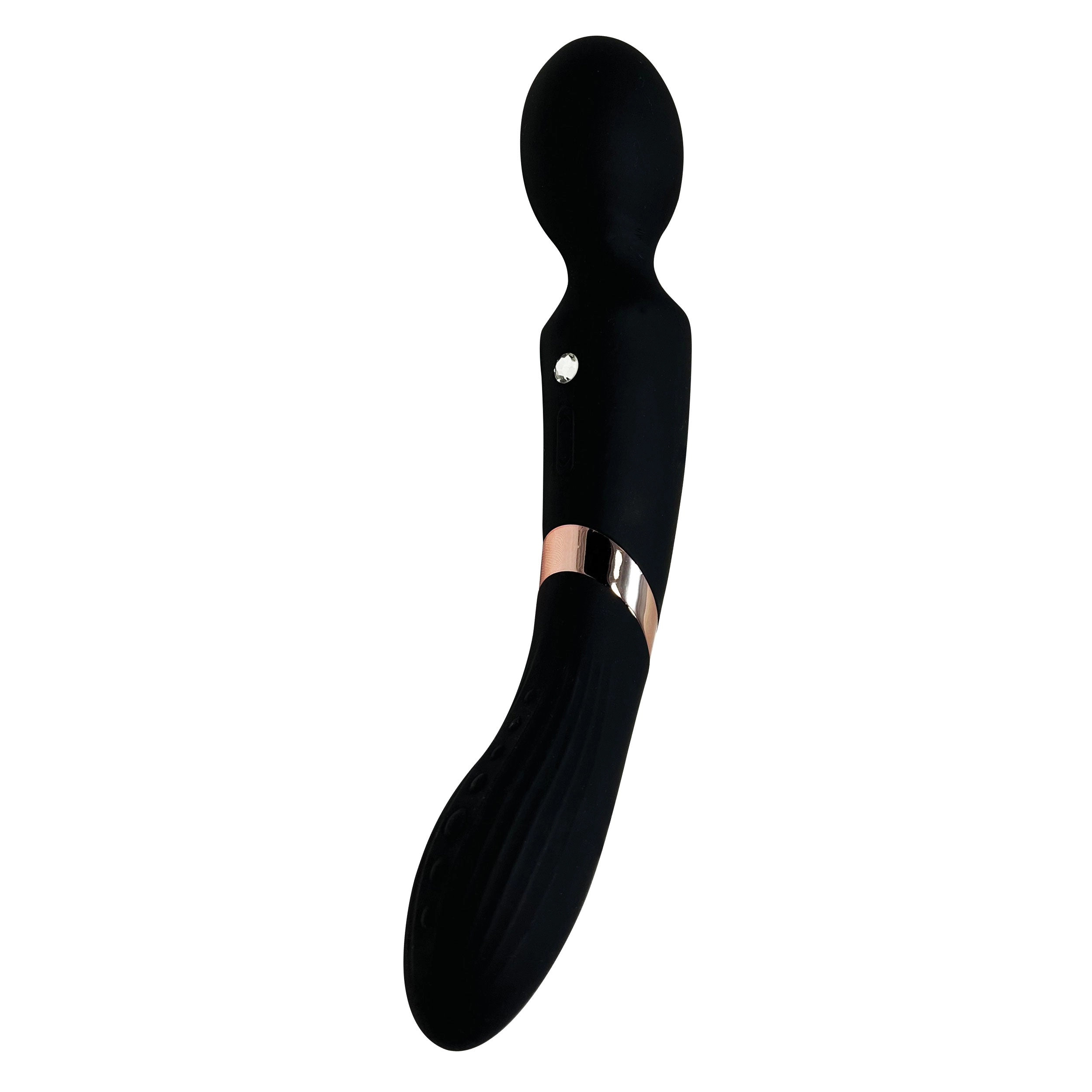 THE LE MAGIQUE COLLECTION GEMME BULBE DUAL ACTION VIBRATOR - BLACK