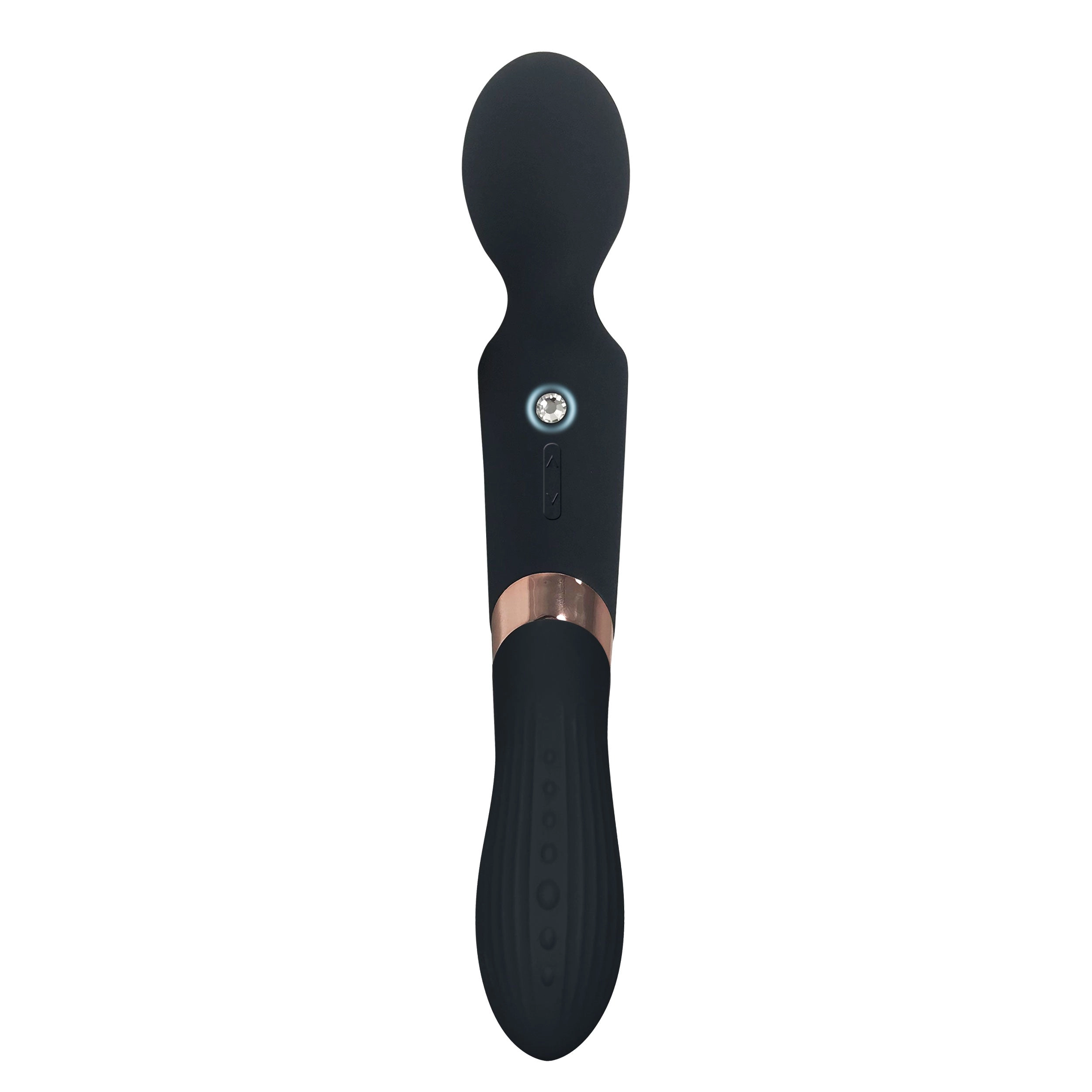 THE LE MAGIQUE COLLECTION GEMME BULBE DUAL ACTION VIBRATOR - BLACK