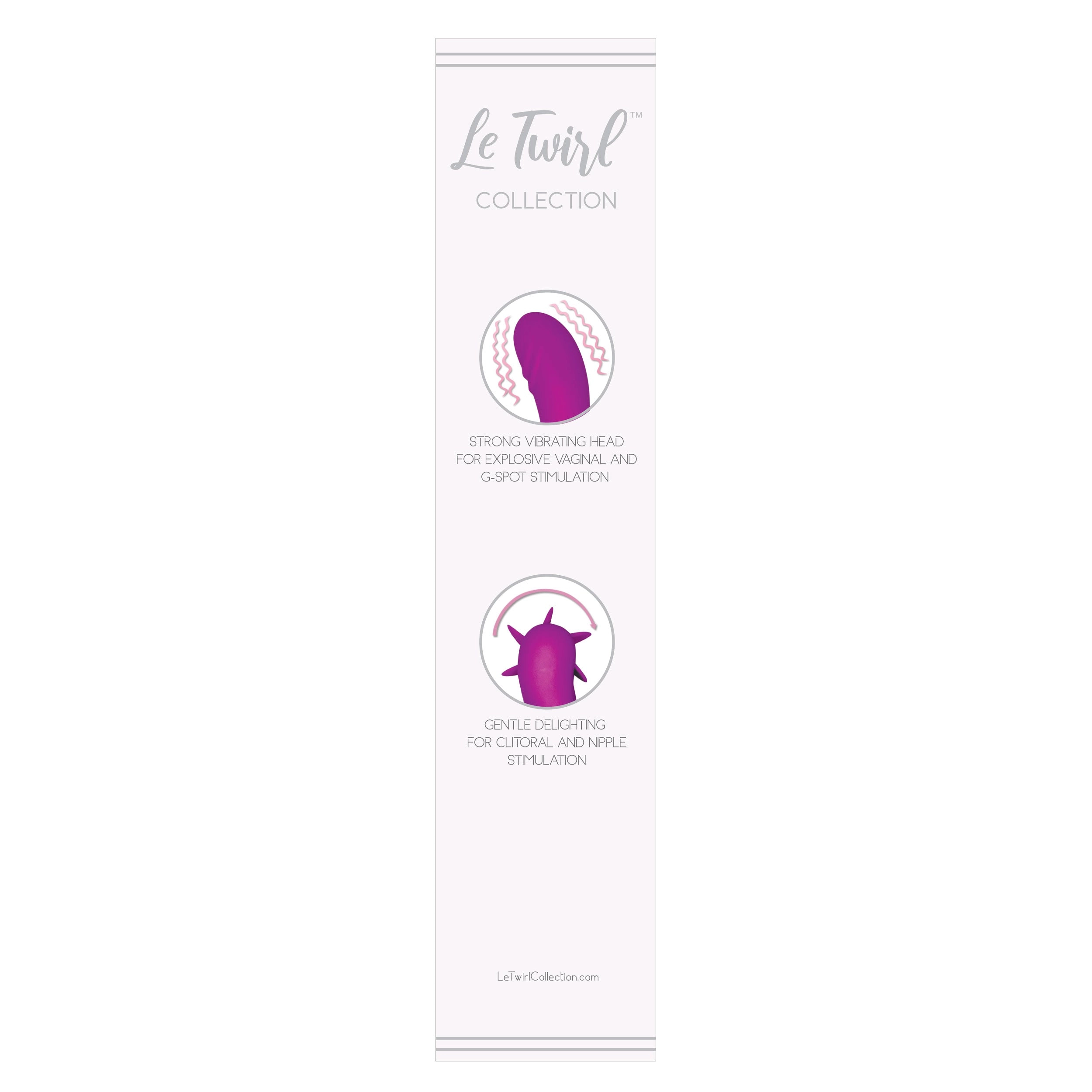 THE LE TWIRL DUAL ACTION VIBRATOR - PURPLE