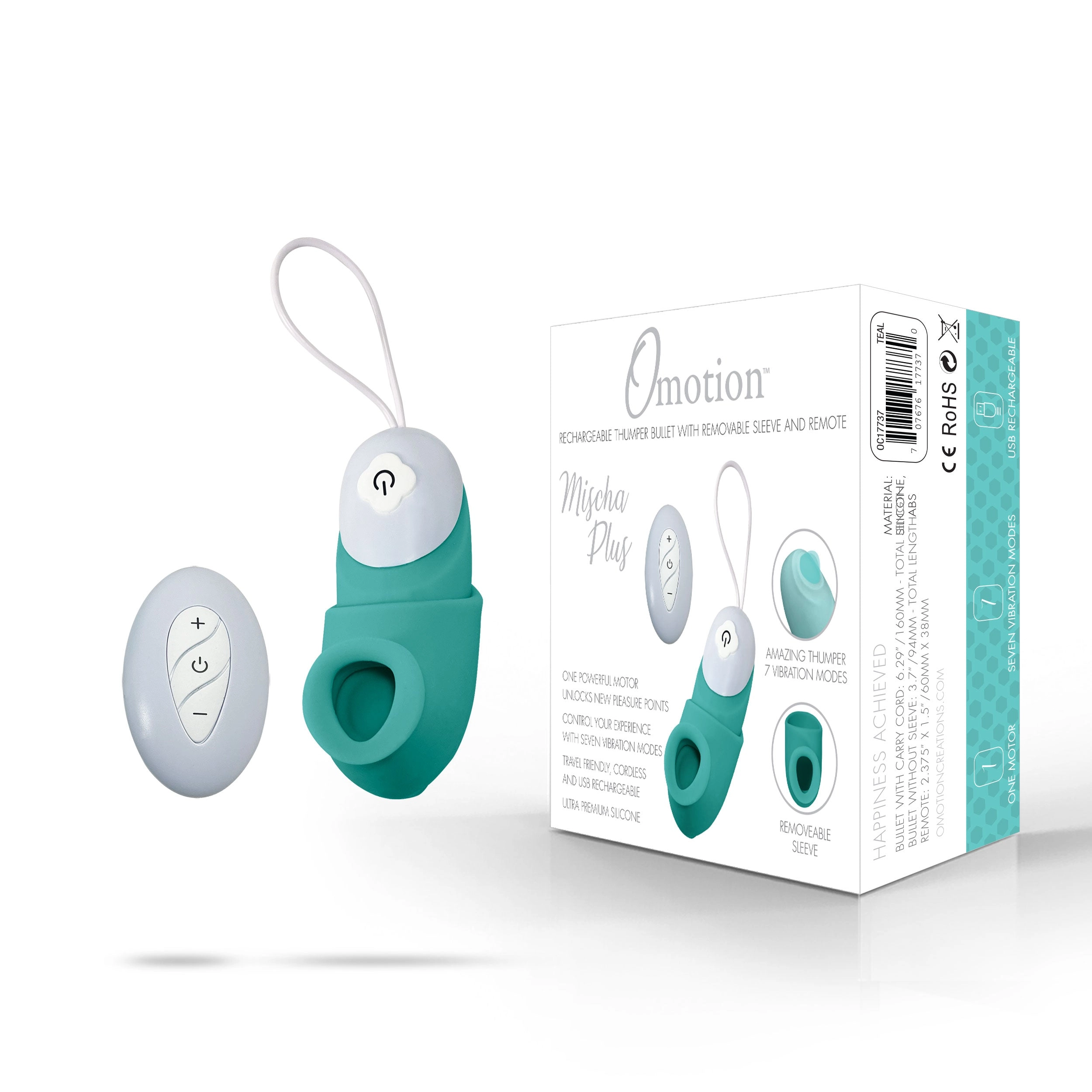 THE OMOTION MISCHA PLUS THUMPER BULLET VIBRATOR WITH REMOTE