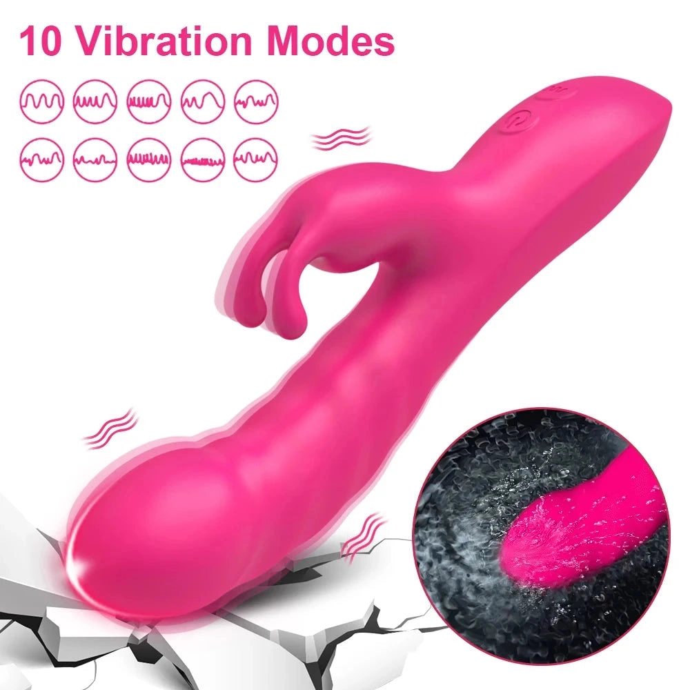 The Rabbit Vibrator Powerful 10 Vibration Modes
