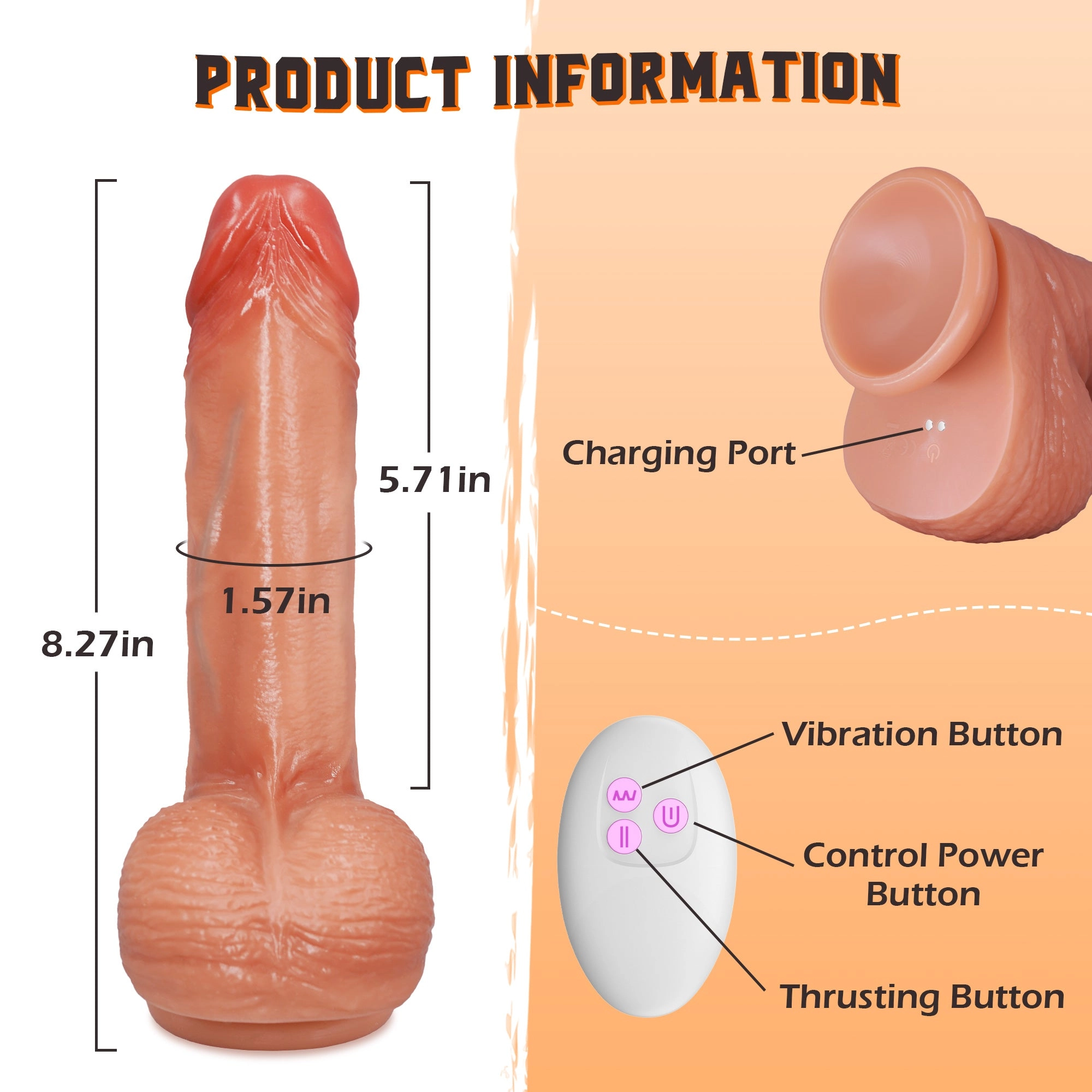 Thrusting Dildo with Vibration