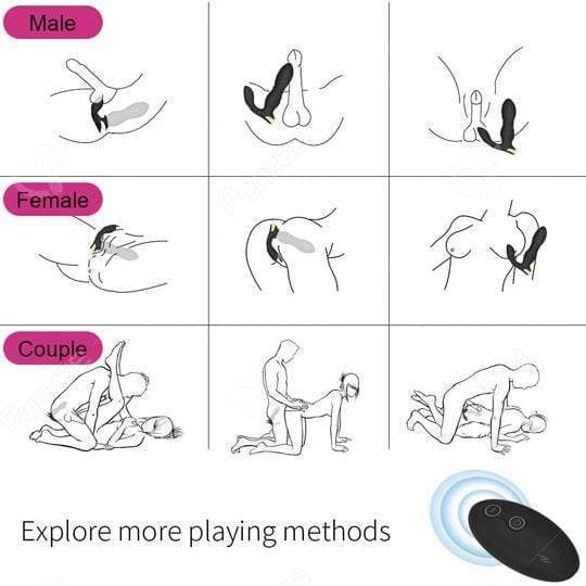 Thrusting Prostate Massager Anal Vibrator