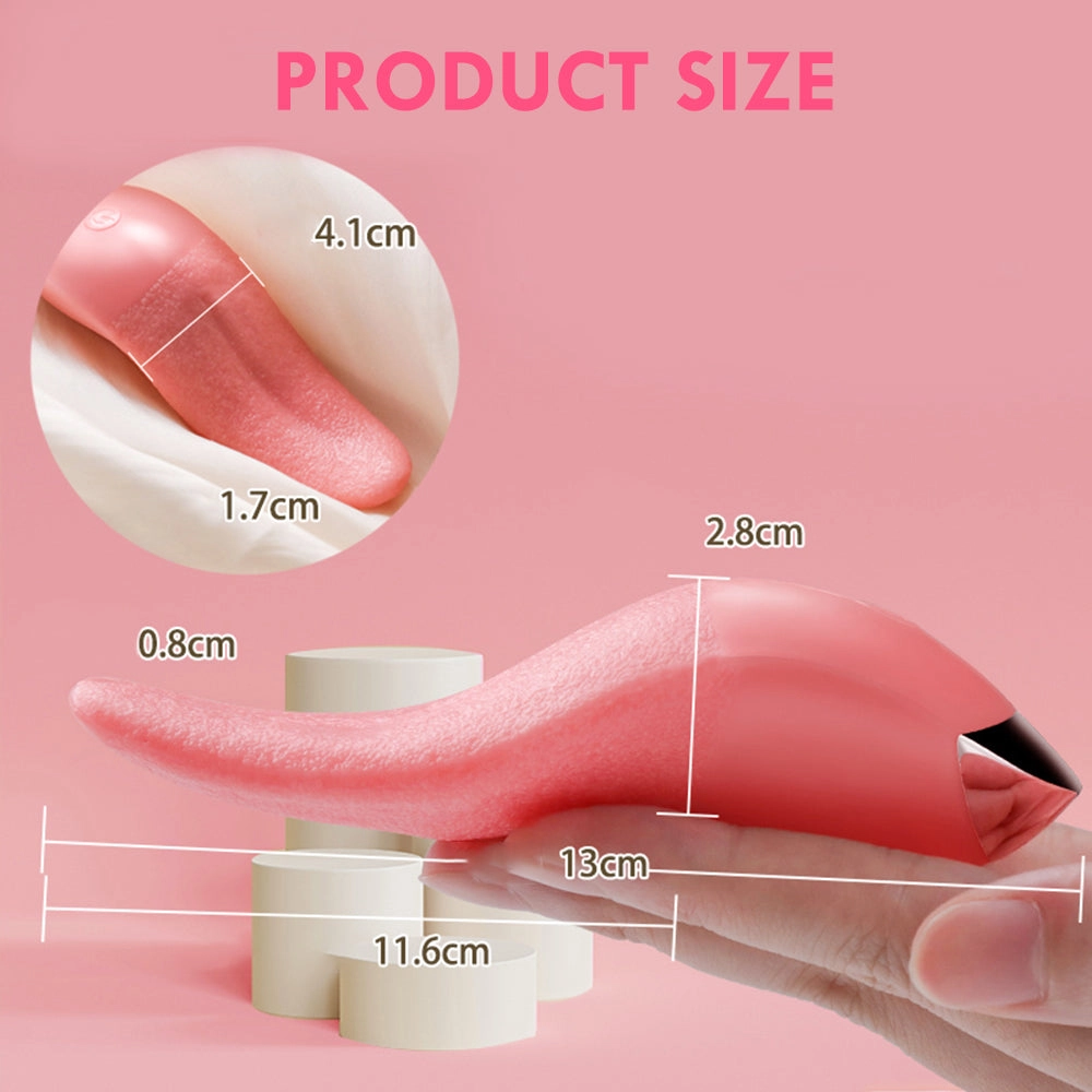 Tongue Licking Vibrator for Women G spot Clitoral Stimulator Mini Clit Sex Toys Rechargeable Nipple Female Masturbator