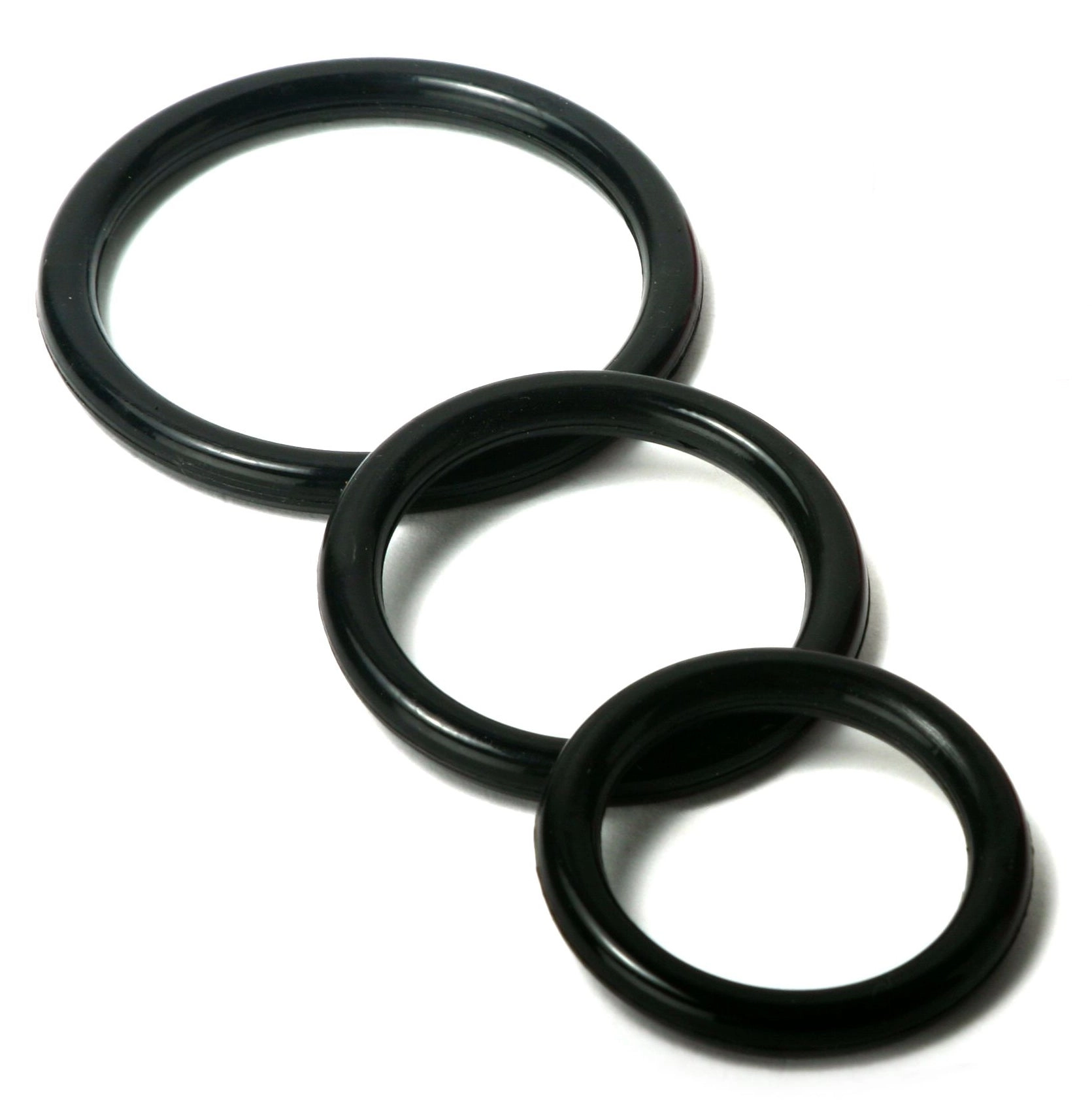 Trinity Fun Silicone Cock Rings Set - 3 Sizes for Ultimate Comfort and Excitement