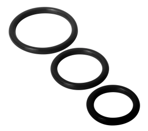Trinity Fun Silicone Cock Rings Set - 3 Sizes for Ultimate Comfort and Excitement