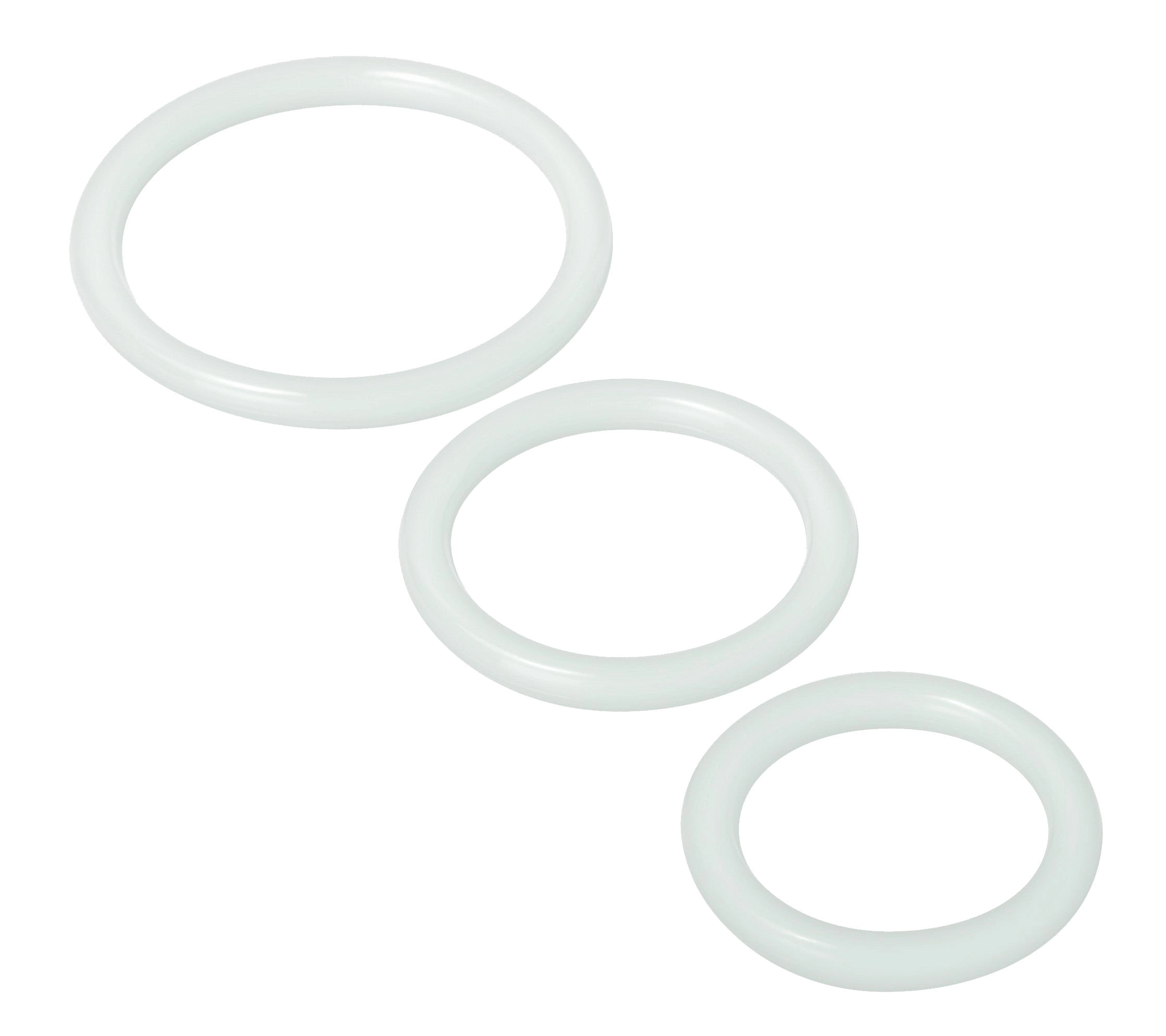 Trinity Fun Silicone Cock Rings Set - 3 Sizes for Ultimate Comfort and Excitement