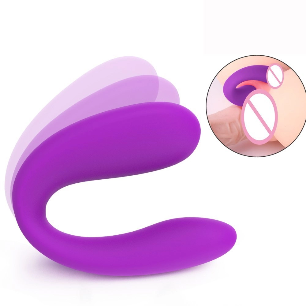 U Shape Vibrator G-spot Vaginal & Anal Vibrator Clitoris Stimulation Vibrating Dildo Orgasm for Women Masturbation