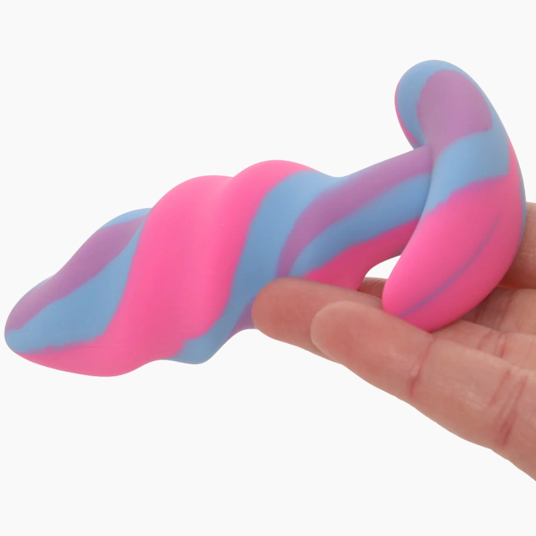 Unicorn Swirl Silicone Butt Plug