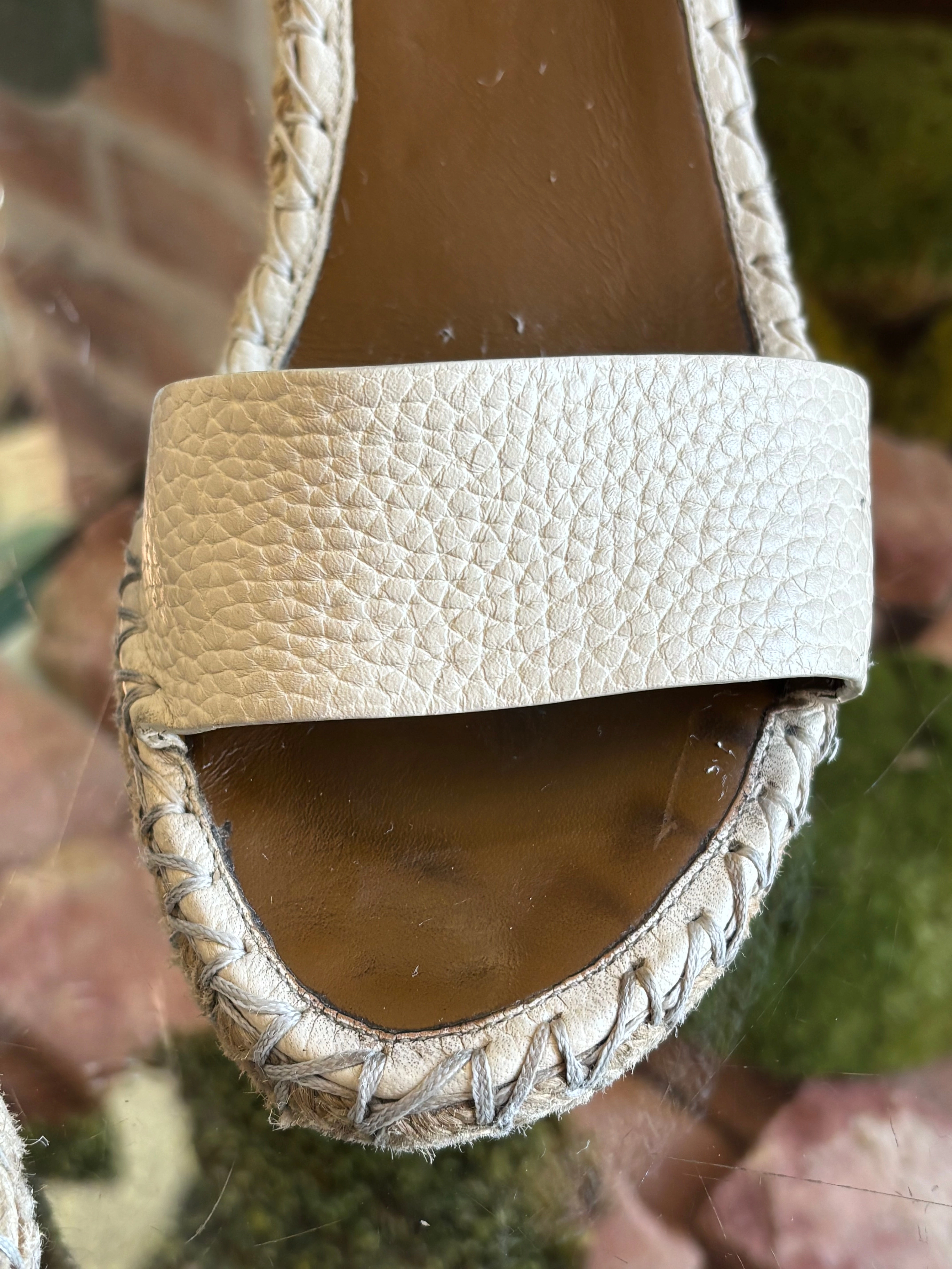 VALENTINO Beige  Espadrille Wedges Sz 36 ( US 6)