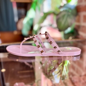 VALENTINO Pink Rockstud Sandals SZ41