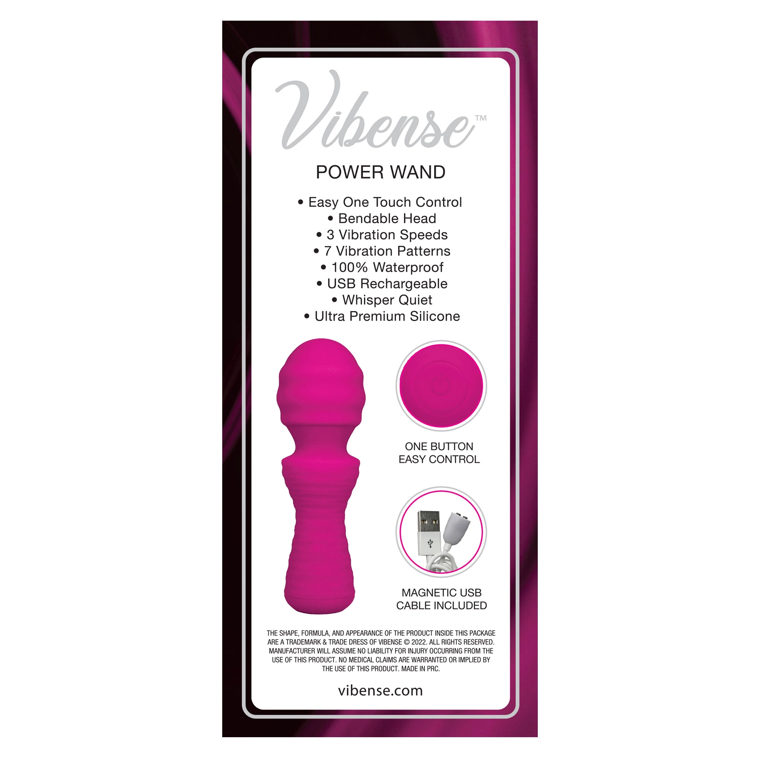 Vibense Mini Power Wand - Pink
