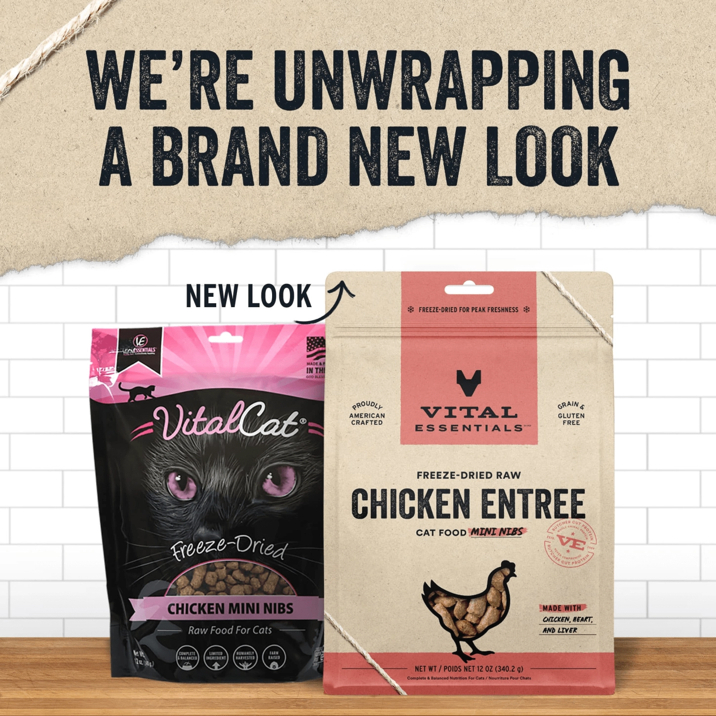 Vital Essentials Chicken Entree Mini Nibs Freeze-Dried Raw Cat Food