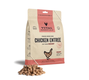 Vital Essentials Chicken Entree Mini Nibs Freeze-Dried Raw Cat Food