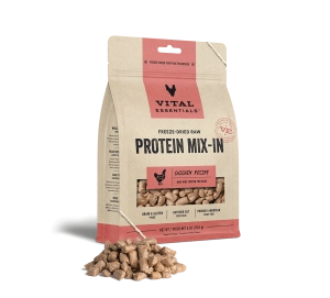 Vital Essentials Chicken Recipe Freeze-Dried Raw Protein Mix-In Mini Nibs Topper For Dogs