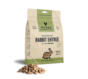 Vital Essentials Rabbit Entree Mini Nibs Freeze-Dried Raw Cat Food