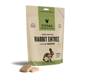 Vital Essentials Rabbit Entree Mini Patties Freeze-Dried Raw Cat Food
