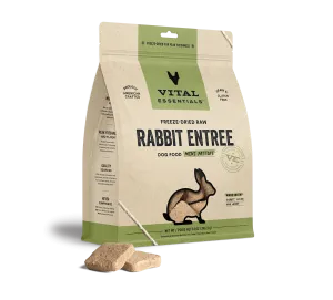 Vital Essentials Rabbit Entree Mini Patties Freeze-Dried Raw Dog Food