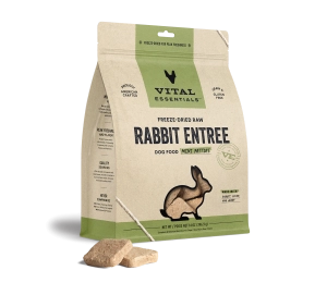 Vital Essentials Rabbit Entree Mini Patties Freeze-Dried Raw Dog Food