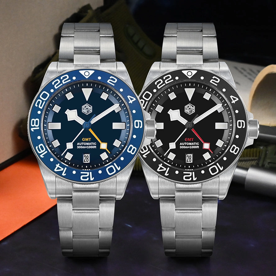 Watchdives x San Martin Titanium NH34 GMT Watch SN0121TC