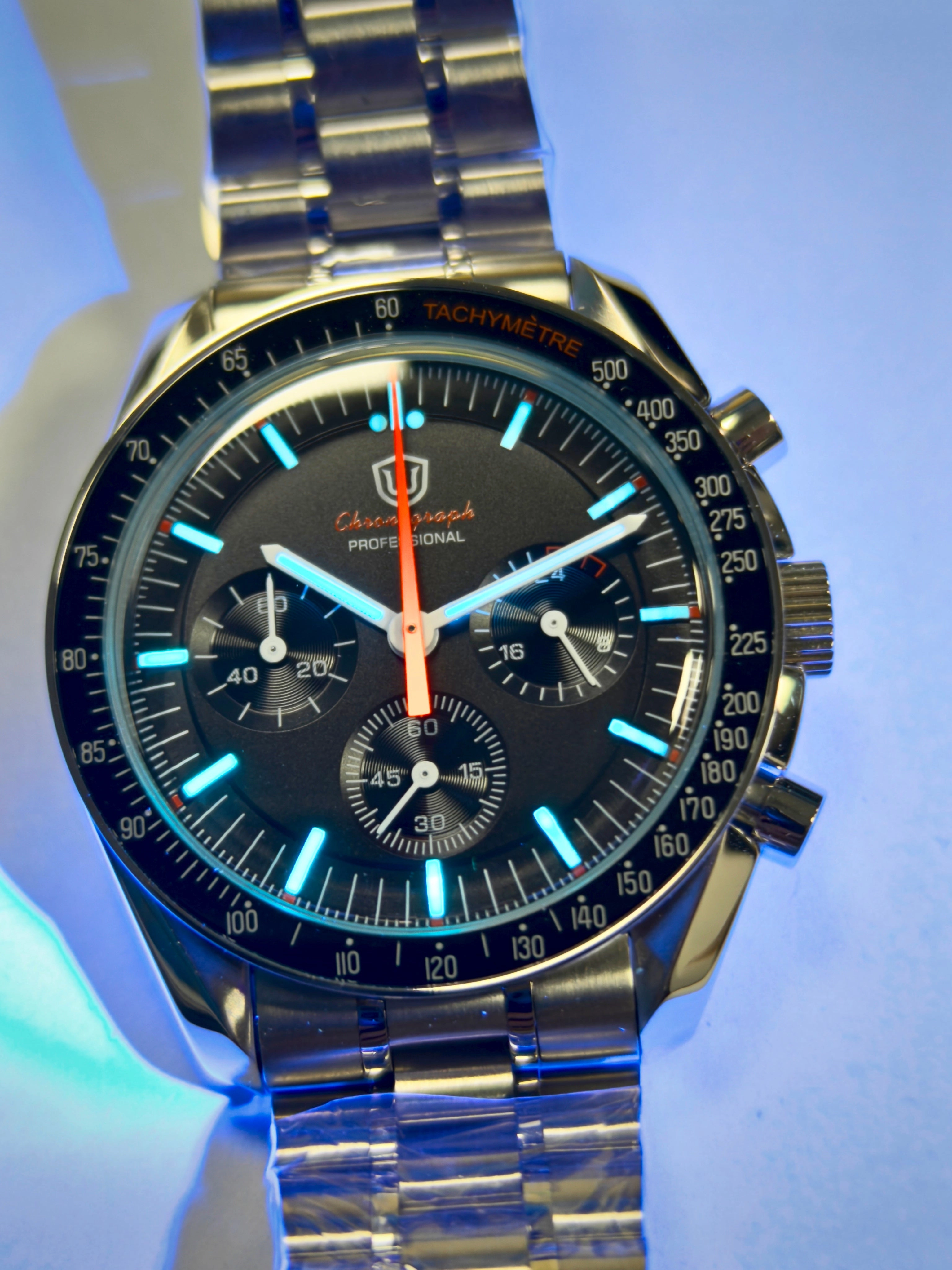 ★WeeklyDeal★Watchdives 39mm VK63 Chronograph Watch WD1863