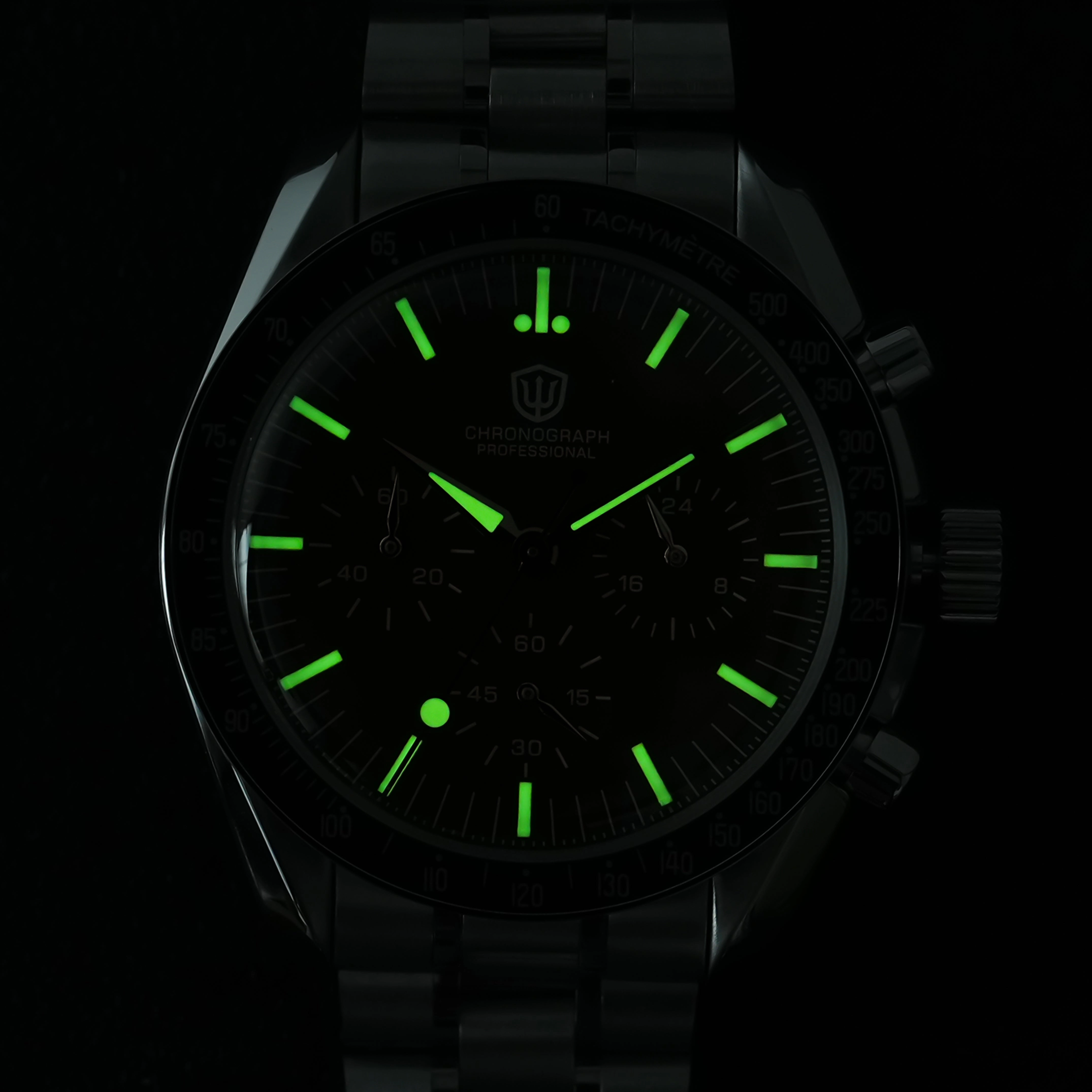 ★WeeklyDeal★Watchdives 39mm VK63 Chronograph Watch WD1863