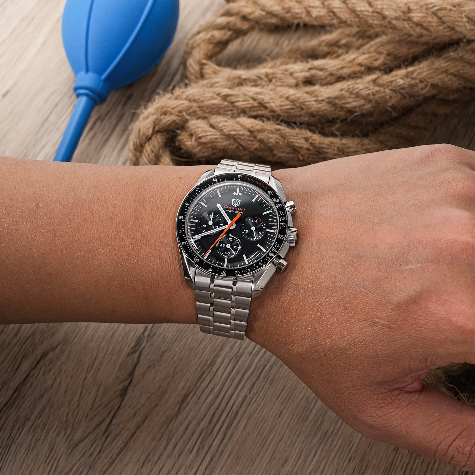 ★WeeklyDeal★Watchdives 39mm VK63 Chronograph Watch WD1863