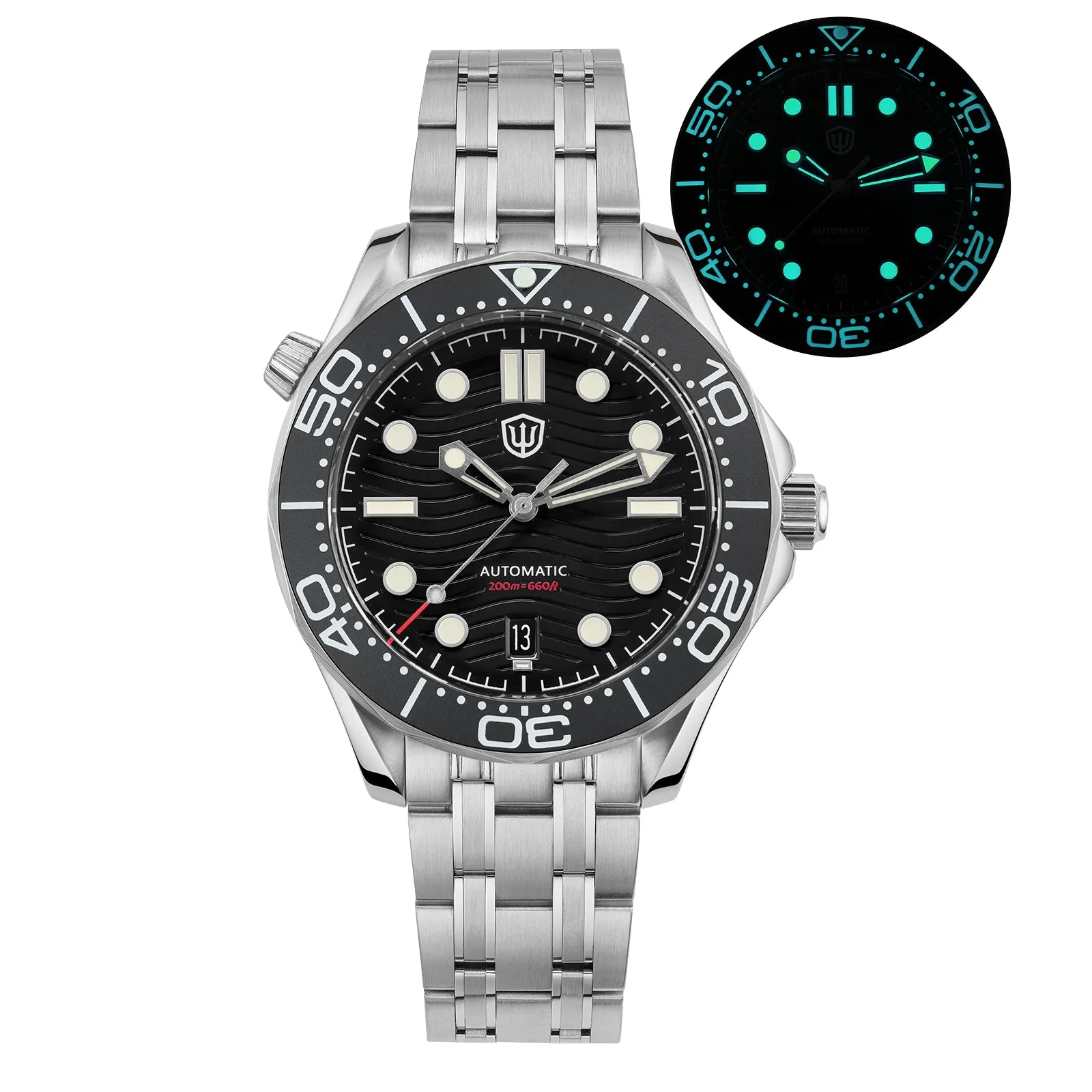 ★WeeklyDeal★Watchdives WD007ST 39mm NTTD Dive Watch