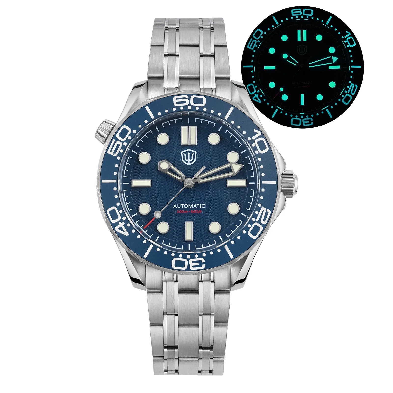 ★WeeklyDeal★Watchdives WD007ST 39mm NTTD Dive Watch